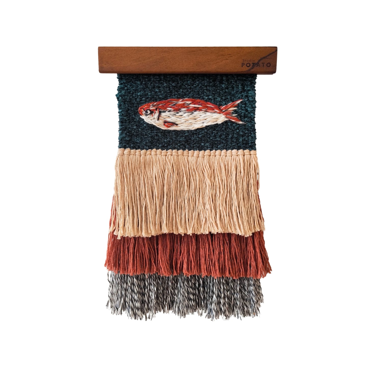 Deeper Blue Handwoven Wall Decor