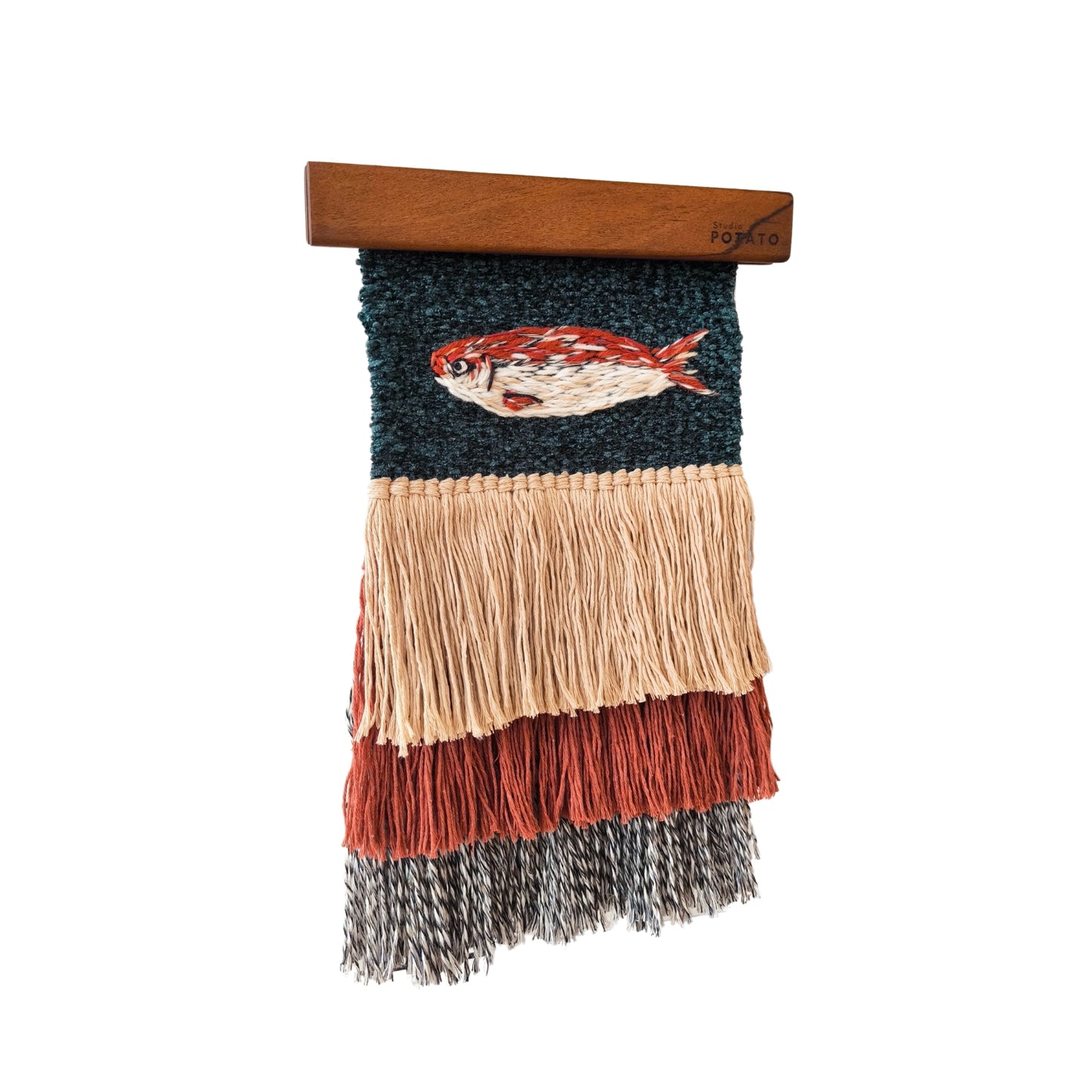 Deeper Blue Handwoven Wall Decor