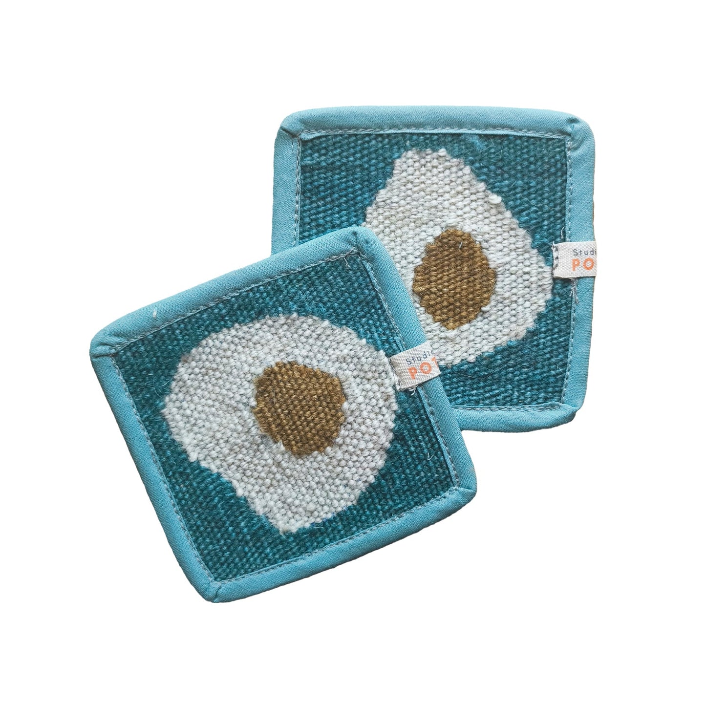 Sunny Side Up Handwoven Coaster