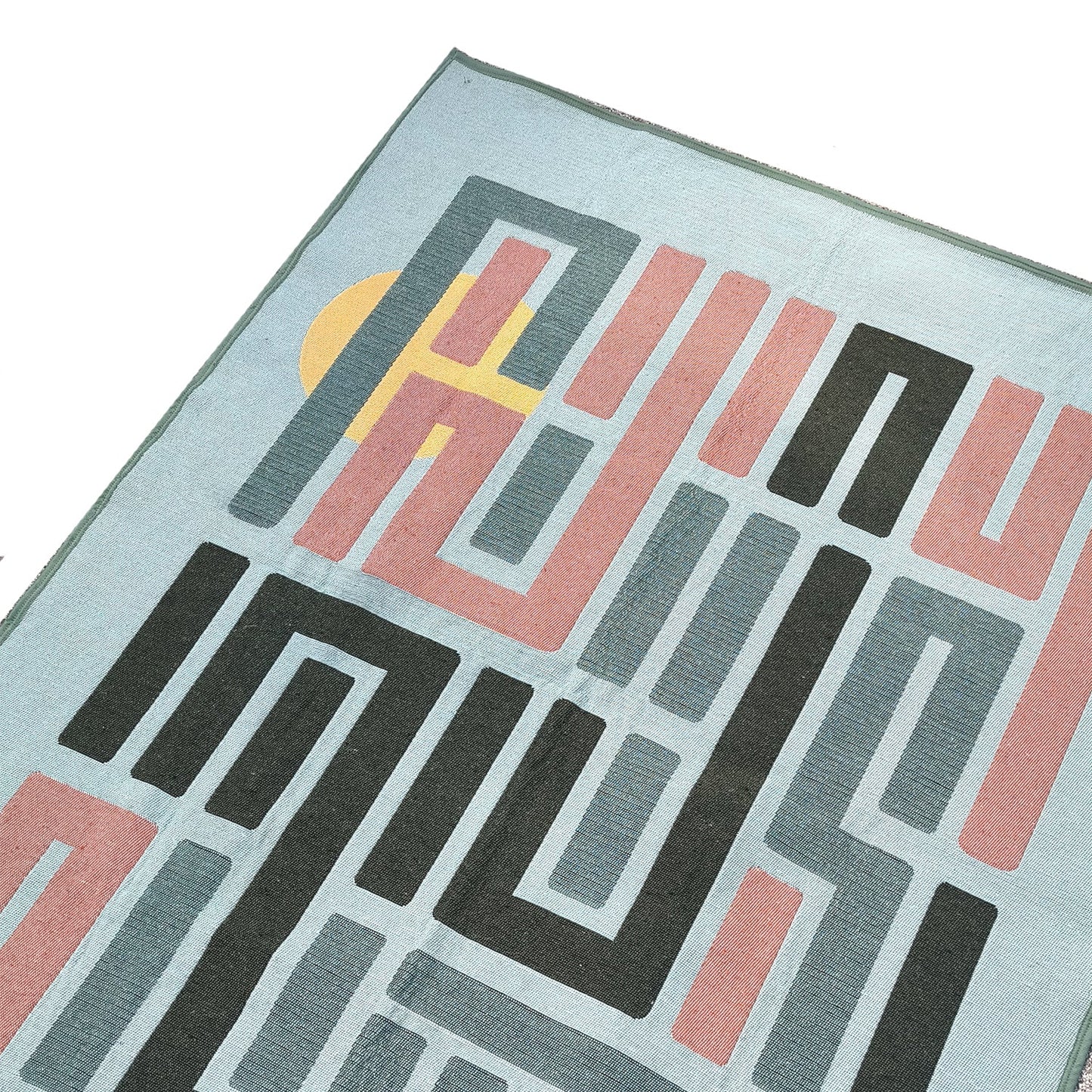 Trail of Light Recycled Kilim Rug