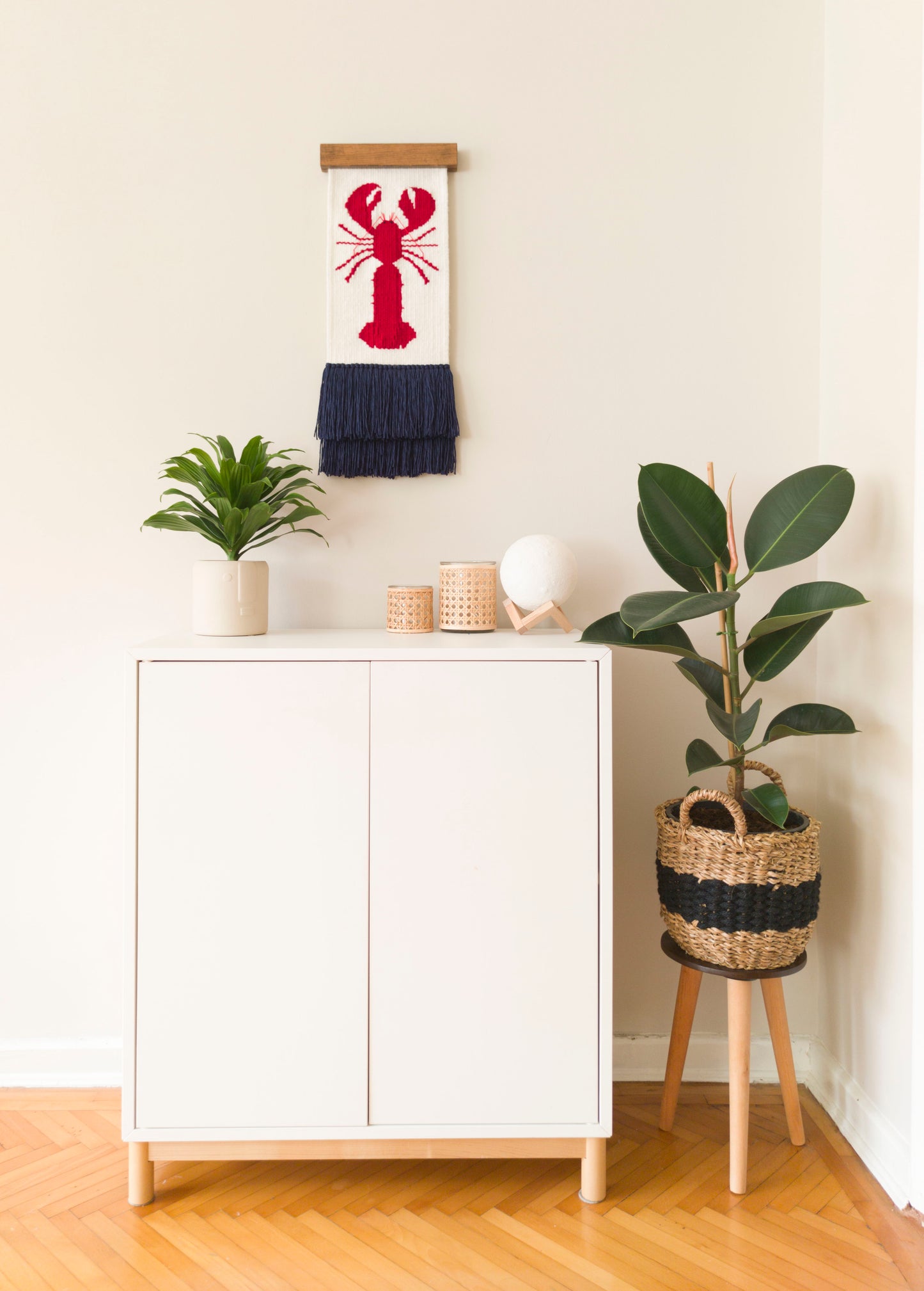 Studio Potato Lobster Handwoven Wall Decoration