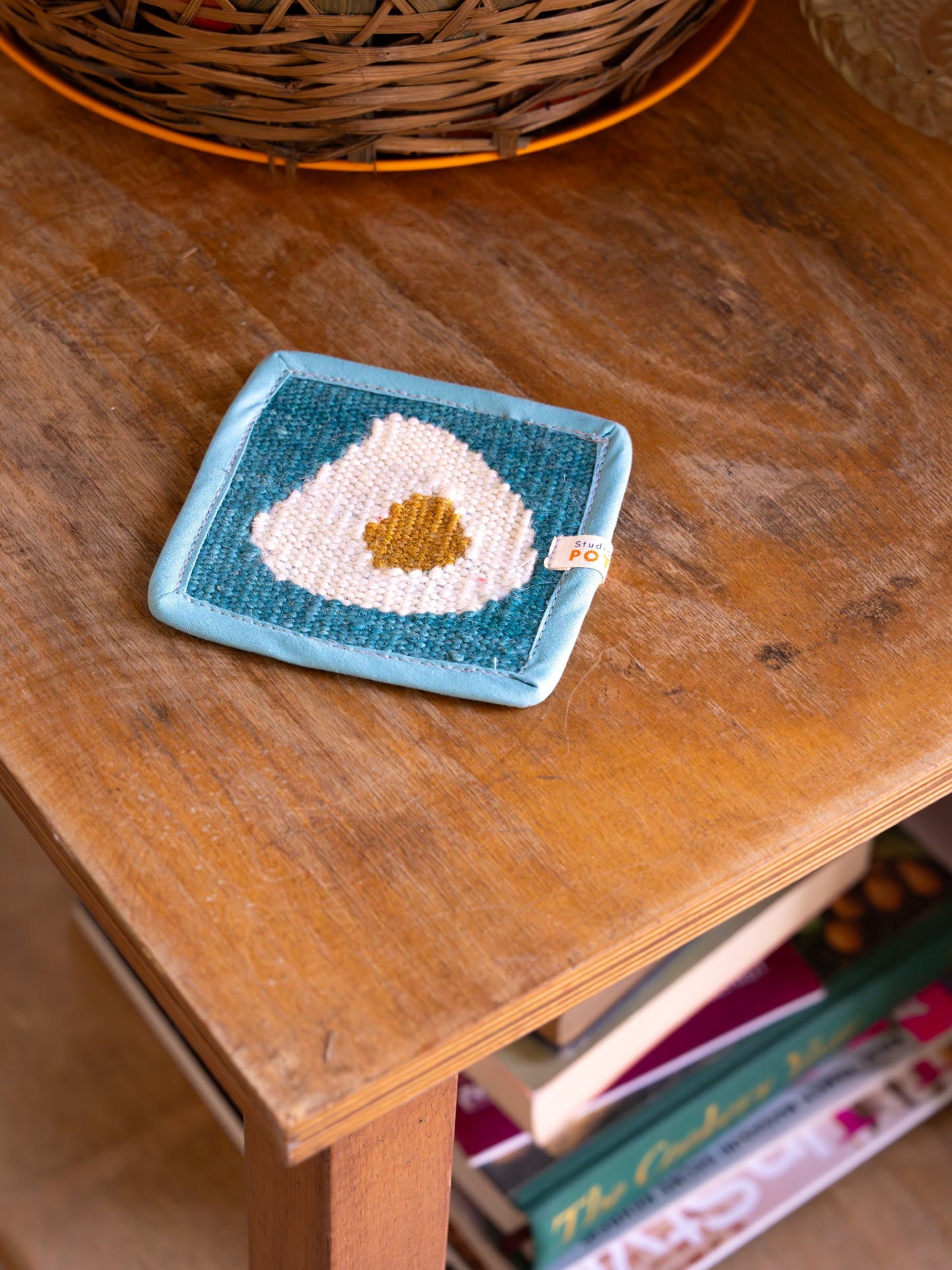 Sunny Side Up Handwoven Coaster