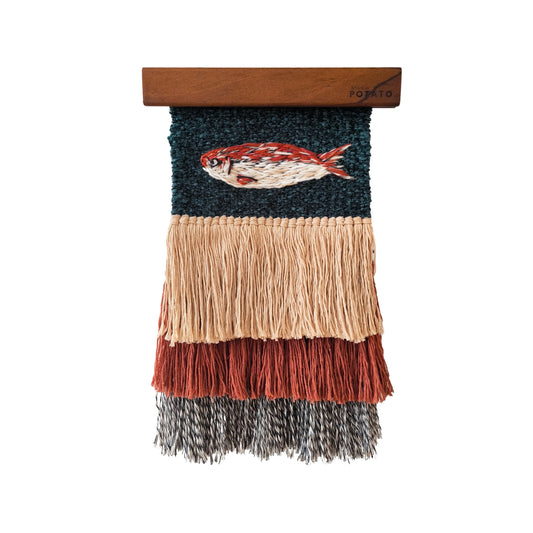 Deeper Blue Handwoven Wall Decor